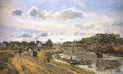 Camille Pissarro Pang plans raft Schwarz oil painting reproduction